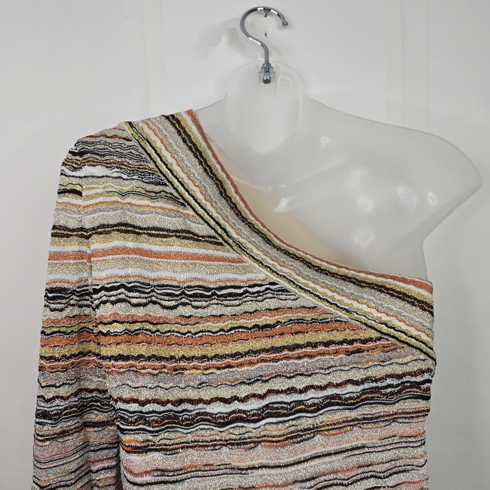Missoni Multicolor One-shoulder Striped Mini Dress - Picture 8 of 11